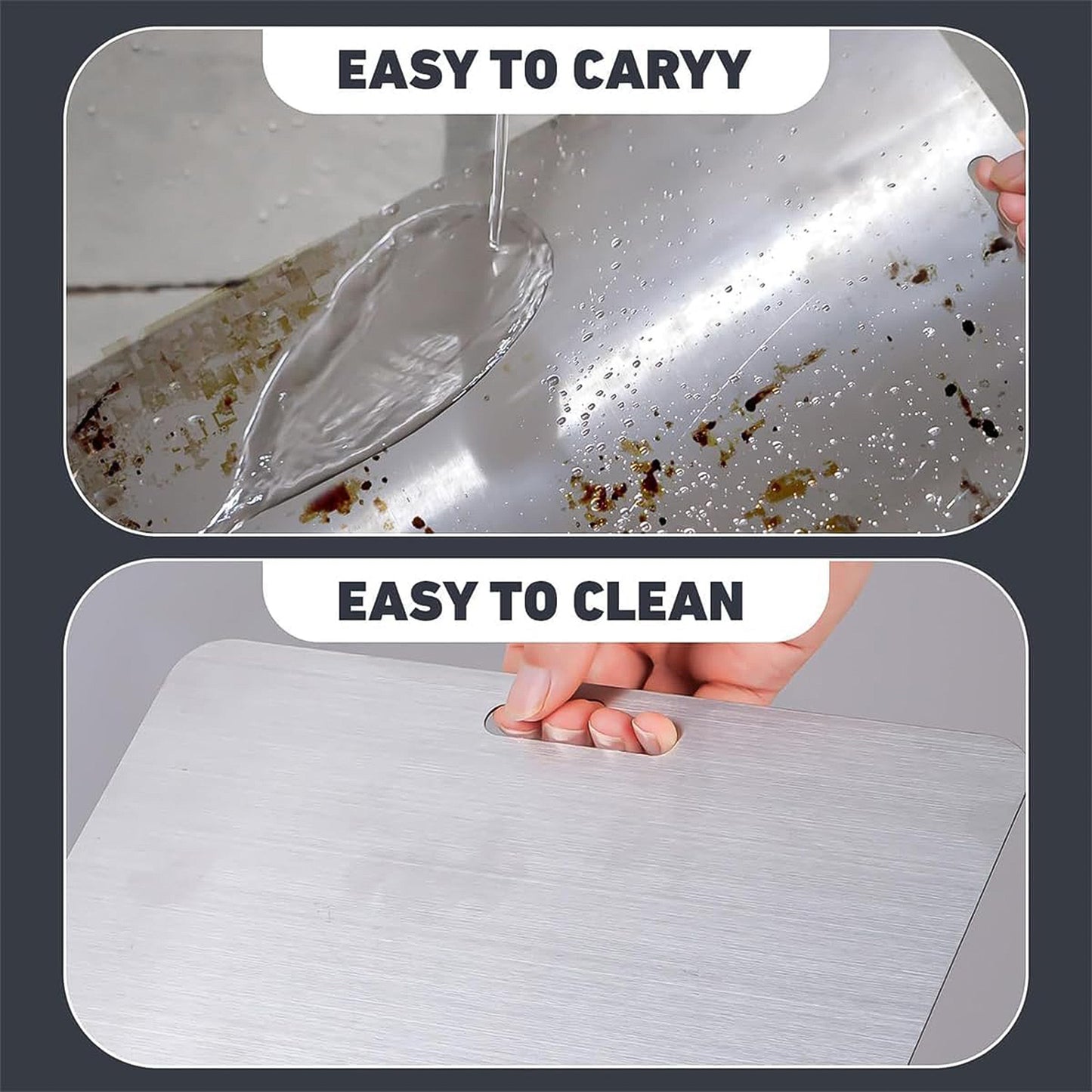 Stainless Steel Vegetable Fruit Cutting Chopping Board (3120 Cm 1 Pc)