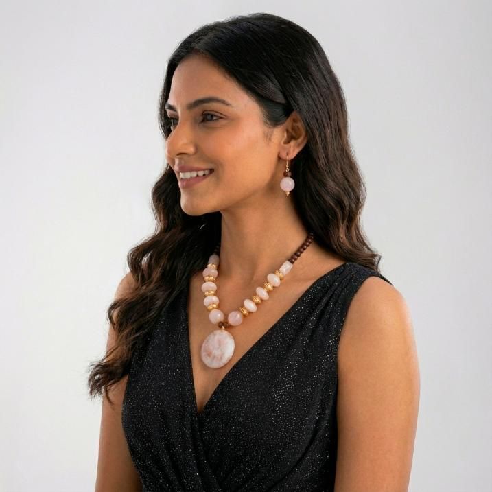 Gold Plated Beaded Jewellery Set