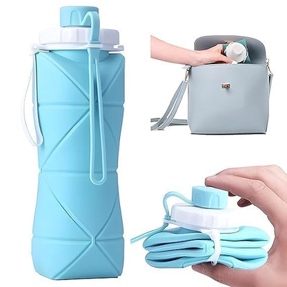 Foldable Silicone Water Bottle 600ml
