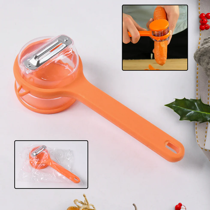 Stainless Steel Peeler With Container